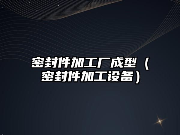 密封件加工廠成型（密封件加工設(shè)備）