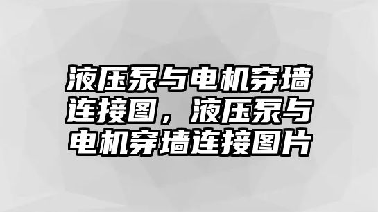 液壓泵與電機穿墻連接圖，液壓泵與電機穿墻連接圖片