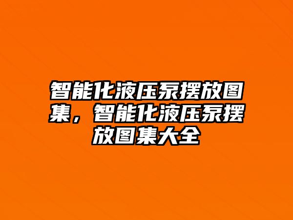 智能化液壓泵擺放圖集，智能化液壓泵擺放圖集大全