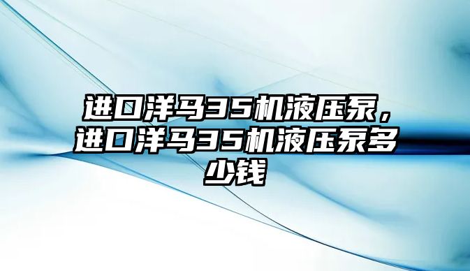 進(jìn)口洋馬35機(jī)液壓泵，進(jìn)口洋馬35機(jī)液壓泵多少錢