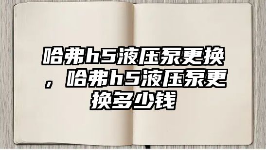 哈弗h5液壓泵更換，哈弗h5液壓泵更換多少錢