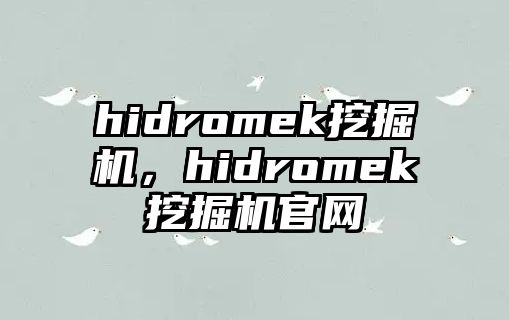 hidromek挖掘機，hidromek挖掘機官網